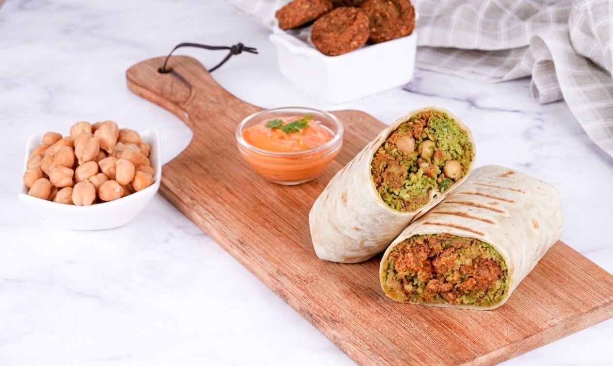 Falafel Shawarma in Rumali